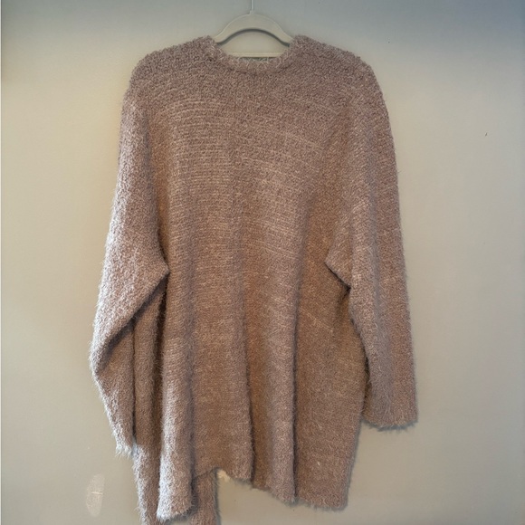 Torrid Fuzzy Yarn Cardigan Open Front Sweater Dusty Pink 4X - Picture 7 of 9